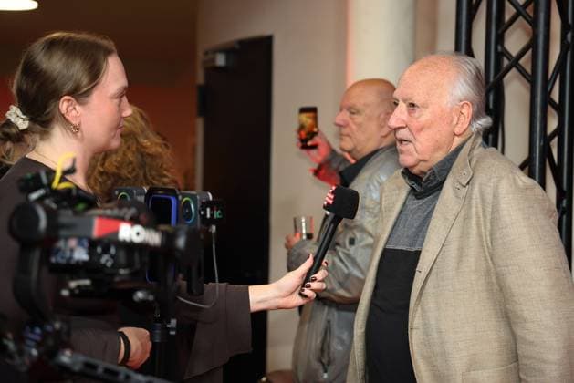 Werner Herzog, the director on arrival in an interview for the Cologne Film Award as part of the Film Festvial Cologne Awards on 16 10 2025 at the Cineplex Filmpalast in Cologne Film Festival Cologne Awards 2025 in Cologne