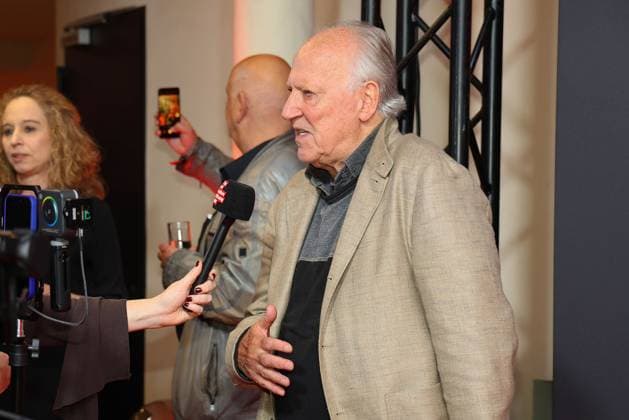 Werner Herzog, the director on arrival in an interview for the Cologne Film Award as part of the Film Festvial Cologne Awards on 16 10 2025 at the Cineplex Filmpalast in Cologne Film Festival Cologne Awards 2025 in Cologne