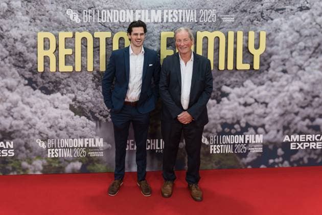 October 16, 2025, London, England, United Kingdom: TOMMO CARROLL (L) attends the UK premiere of Rental Family during the 69th BFI London Film Festival at the Royal Festival Hall. London United Kingdom - ZUMAs371 20251016_zip_s371_078 Copyright: xWiktorxSzymanowiczx