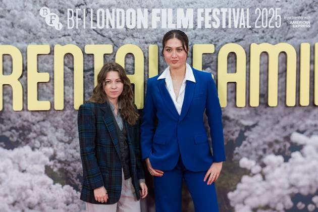 October 16, 2025, London, England, United Kingdom: RIN CHAN (R) attends the UK premiere of Rental Family during the 69th BFI London Film Festival at the Royal Festival Hall. London United Kingdom - ZUMAs371 20251016_zip_s371_083 Copyright: xWiktorxSzymanowiczx