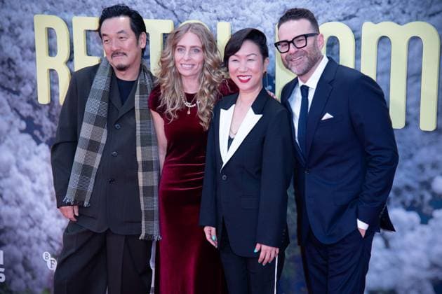 London Film Festival 2025 - Rental Family Arrivals at Royal Festival Hall, Southbank, London (L-R) - (L-R) - Producer Shin Yamaguchi, Producer Julia Lebedev, Director Hikari, Producer Eddie Vaisman attends the Headline Gala of Rental Family at The 69th BFI London Film Festival at Royal Festival Hall, Southbank, London, England, UK on Thursday 16 October, 2025., Credit:Justin Ng Avalon UK, England, London, Royal Festival Hall, Southbank Copyright: xJustinxNgx xAvalonx 1046002319