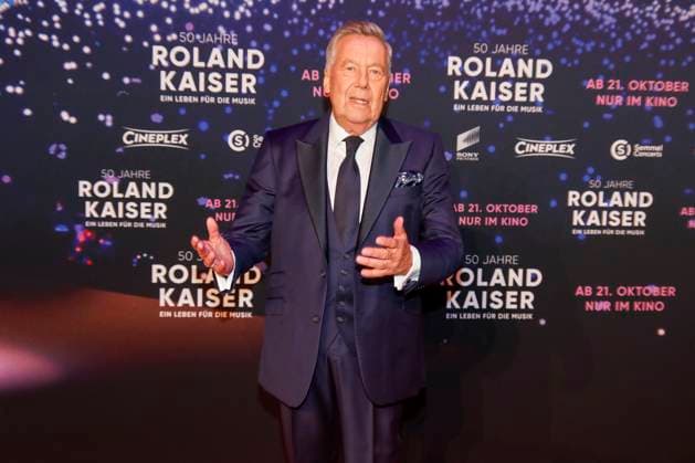 World premiere of the Roland Kaiser concert film 50 years of Roland Kaiser A life for music in Münster Münster, 16 10 2025 Roland Kaiser at the world premiere of the Roland Kaiser concert film in Münster NRW Copyright: xMatthiasxGränzdörferx