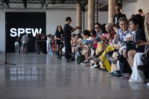SaO PAULO, SP - 16.10.2025: SPFW N60 - The Meninos Rei brand fashion show at SPFW N60 takes place this Thursday afternoon (16) at the Brazilian Cultures Pavilion in Ibirapuera Park, in Sao Paulo, SP. x2825465x  RodileixMorais