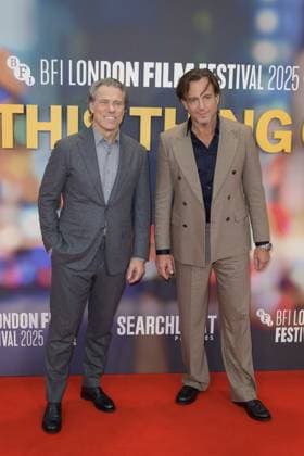 Is This Thing On Film Premiere John Bishop and Will Arnett attend the BFI London Film Festival Gala of the UK premiere of IS THIS THING ON?, during the BFI London Film Festival, the Royal Festival Hall, London. 14th October 2025.  Copyright: xAndrewxSimsx NINTCHDBPICT001031568004