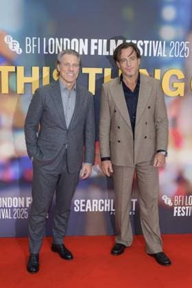 Is This Thing On Film Premiere John Bishop and Will Arnett attend the BFI London Film Festival Gala of the UK premiere of IS THIS THING ON?, during the BFI London Film Festival, the Royal Festival Hall, London. 14th October 2025.  Copyright: xAndrewxSimsx NINTCHDBPICT001031568054