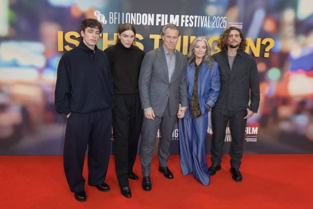 Is This Thing On Film Premiere John Bishop and family attend the BFI London Film Festival Gala of the UK premiere of IS THIS THING ON?, during the BFI London Film Festival, the Royal Festival Hall, London. 14th October 2025.  Copyright: xAndrewxSimsx NINTCHDBPICT001031568257