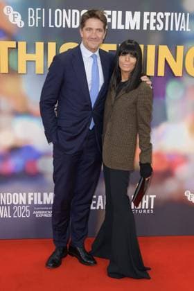 Is This Thing On Film Premiere Kris Thykier and Claudia Winkleman attend the BFI London Film Festival Gala of the UK premiere of IS THIS THING ON?, during the BFI London Film Festival, the Royal Festival Hall, London. 14th October 2025.  Copyright: xAndrewxSimsx NINTCHDBPICT001031568466