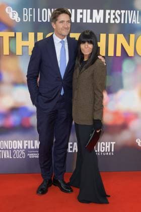 Is This Thing On Film Premiere Kris Thykier and Claudia Winkleman attend the BFI London Film Festival Gala of the UK premiere of IS THIS THING ON?, during the BFI London Film Festival, the Royal Festival Hall, London. 14th October 2025.  Copyright: xAndrewxSimsx NINTCHDBPICT001031568474