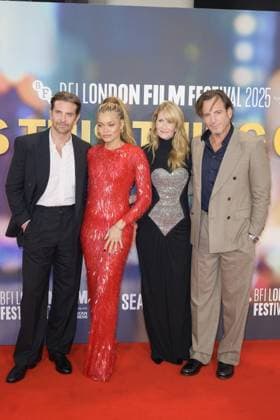 Is This Thing On Film Premiere Bradley Cooper, Andra Day, Laura Dern and Will Arnett attend the BFI London Film Festival Gala of the UK premiere of IS THIS THING ON?, during the BFI London Film Festival, the Royal Festival Hall, London. 14th October 2025.  Copyright: xAndrewxSimsx NINTCHDBPICT001031568957