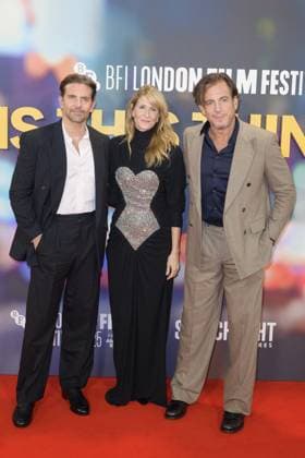 Is This Thing On Film Premiere Bradley Cooper, Laura Dern and Will Arnett attend the BFI London Film Festival Gala of the UK premiere of IS THIS THING ON?, during the BFI London Film Festival, the Royal Festival Hall, London. 14th October 2025.  Copyright: xAndrewxSimsx NINTCHDBPICT001031568967