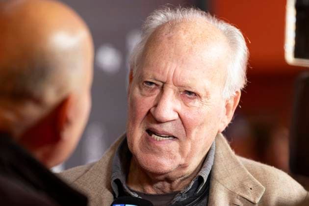 Director, Filmmaker Werner HERZOG mi , Award Winner Filmpreis Koeln 2025, Portrait, Portraet, in an interview, at the Film Festival Cologne, at the Filmpalast Koeln, on 16 10 2025