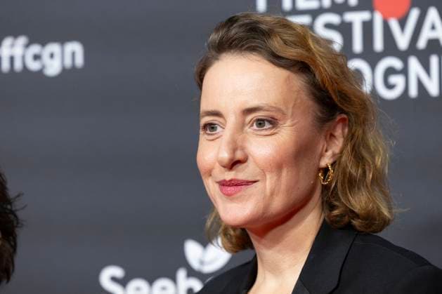 Actress Maren EGGERT mi , laureate International Actors Award 2025, Portrait, Portraet, friendly, Red Carpet, at the Film Festival Cologne, at the Filmpalast Koeln, on 16 10 2025
