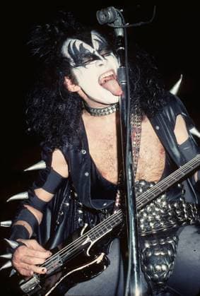 LOS ANGELES, CA - MARCH 31: KISS, Gene Simmons, Paul Stanley, Ace Frehley, Peter Criss in concert Circa 1976 in Los Angeles, California. Copyright: xJeffreyxMayerx xRockxNegativesx xMediaPunchx