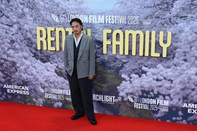 69th BFI London Film Festival LONDON, UNITED KINGDOM - OCTOBER 16: Takehiro Hira attends the premiere of the film Rental Family during the 69th BFI London Film Festival held at the Royal Festival Hall in London, UK on October 16, 2025. Rasid Necati Aslim Anadolu London United Kingdom. Editorial use only. Please get in touch for any other usage.  Copyright: x2025xAnadoluxRasidxNecatixAslimx