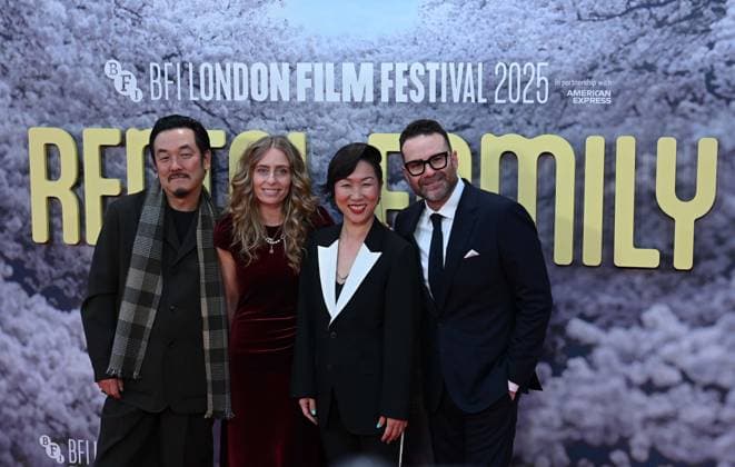 69th BFI London Film Festival LONDON, UNITED KINGDOM - OCTOBER 16: Shin Yamaguchi (L), Julia Lebedev (2nd L), Hikari (2nd R) and Eddie Vaisman (R) attend the premiere of the film Rental Family during the 69th BFI London Film Festival held at the Royal Festival Hall in London, UK on October 16, 2025. Rasid Necati Aslim Anadolu London United Kingdom. Editorial use only. Please get in touch for any other usage.  Copyright: x2025xAnadoluxRasidxNecatixAslimx