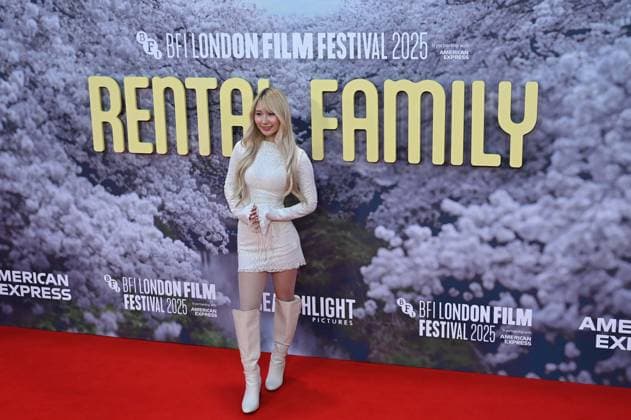 69th BFI London Film Festival LONDON, UNITED KINGDOM - OCTOBER 16: Yuna attends the premiere of the film Rental Family during the 69th BFI London Film Festival held at the Royal Festival Hall in London, UK on October 16, 2025. Rasid Necati Aslim Anadolu London United Kingdom. Editorial use only. Please get in touch for any other usage.  Copyright: x2025xAnadoluxRasidxNecatixAslimx