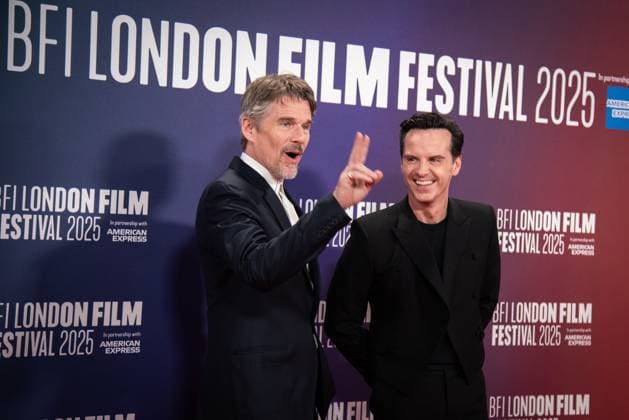 Blue Moon Headline Gala - The 69th BFI London Film Festival in London - 16 Oct 2025 Ethan Hawke and Andrew Scott attend the Blue Moon Headline Gala during the 69th BFI London Film Festival at the The Royal Festival Hall. London United Kingdom Copyright: xLoredanaxSangiulianox xSOPAxImagesx LSangiuliano-7921