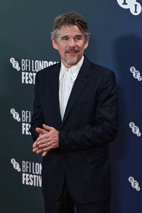 69th BFI London Film Festival LONDON, UNITED KINGDOM - OCTOBER 16: Ethan Hawke attends the premiere of the film Blue Moon during the 69th BFI London Film Festival held at the Royal Festival Hall in London, UK on October 16, 2025. Rasid Necati Aslim Anadolu London United Kingdom. Editorial use only. Please get in touch for any other usage.  Copyright: x2025xAnadoluxRasidxNecatixAslimx