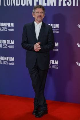 69th BFI London Film Festival LONDON, UNITED KINGDOM - OCTOBER 16: Ethan Hawke attends the premiere of the film Blue Moon during the 69th BFI London Film Festival held at the Royal Festival Hall in London, UK on October 16, 2025. Rasid Necati Aslim Anadolu London United Kingdom. Editorial use only. Please get in touch for any other usage.  Copyright: x2025xAnadoluxRasidxNecatixAslimx