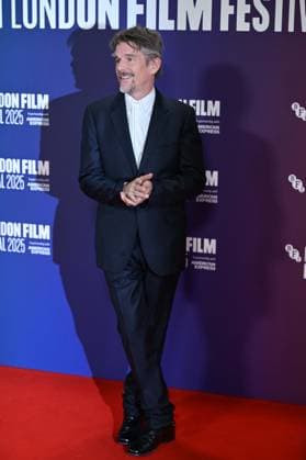 69th BFI London Film Festival LONDON, UNITED KINGDOM - OCTOBER 16: Ethan Hawke attends the premiere of the film Blue Moon during the 69th BFI London Film Festival held at the Royal Festival Hall in London, UK on October 16, 2025. Rasid Necati Aslim Anadolu London United Kingdom. Editorial use only. Please get in touch for any other usage.  Copyright: x2025xAnadoluxRasidxNecatixAslimx
