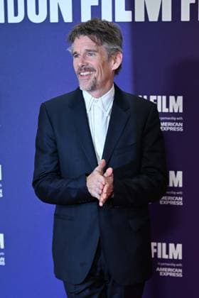 69th BFI London Film Festival LONDON, UNITED KINGDOM - OCTOBER 16: Ethan Hawke attends the premiere of the film Blue Moon during the 69th BFI London Film Festival held at the Royal Festival Hall in London, UK on October 16, 2025. Rasid Necati Aslim Anadolu London United Kingdom. Editorial use only. Please get in touch for any other usage.  Copyright: x2025xAnadoluxRasidxNecatixAslimx