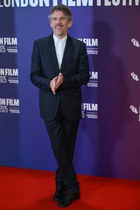 69th BFI London Film Festival LONDON, UNITED KINGDOM - OCTOBER 16: Ethan Hawke attends the premiere of the film Blue Moon during the 69th BFI London Film Festival held at the Royal Festival Hall in London, UK on October 16, 2025. Rasid Necati Aslim Anadolu London United Kingdom. Editorial use only. Please get in touch for any other usage.  Copyright: x2025xAnadoluxRasidxNecatixAslimx