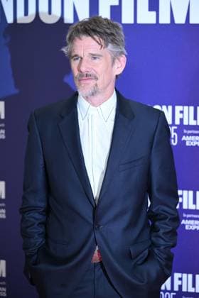 69th BFI London Film Festival LONDON, UNITED KINGDOM - OCTOBER 16: Ethan Hawke attends the premiere of the film Blue Moon during the 69th BFI London Film Festival held at the Royal Festival Hall in London, UK on October 16, 2025. Rasid Necati Aslim Anadolu London United Kingdom. Editorial use only. Please get in touch for any other usage.  Copyright: x2025xAnadoluxRasidxNecatixAslimx
