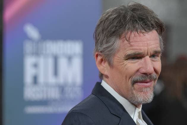 69th BFI London Film Festival LONDON, UNITED KINGDOM - OCTOBER 16: Ethan Hawke attends the premiere of the film Blue Moon during the 69th BFI London Film Festival held at the Royal Festival Hall in London, UK on October 16, 2025. Rasid Necati Aslim Anadolu London United Kingdom. Editorial use only. Please get in touch for any other usage.  Copyright: x2025xAnadoluxRasidxNecatixAslimx