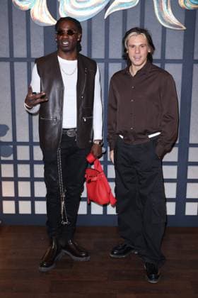 Yoroi Premiere - Paris Gazo and Orelsan attends Yoroi Premiere at le Grand Rex in Paris, France on October 16, 2025. Photo by Jerome Domine ABACAPRESS.COM  Copyright: xDominexJerome ABACAx