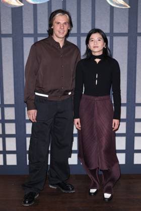 Yoroi Premiere - Paris Orelsan and Clara Choi attends Yoroi Premiere at le Grand Rex in Paris, France on October 16, 2025. Photo by Jerome Domine ABACAPRESS.COM  Copyright: xDominexJerome ABACAx