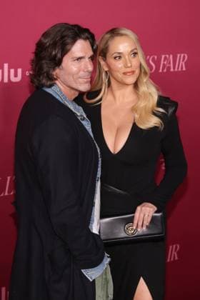 LOS ANGELES, CA - OCTOBER 16: Greg Lauren and Elizabeth Berkley at the world premiere of Hulu s ˜All s Fair™ at the DGA theatre in Los Angeles, California on October 16, 2025. Copyright: xCrashx xMediaPunchx