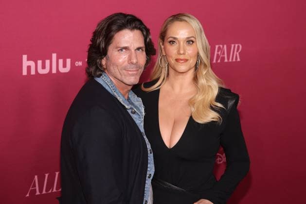 LOS ANGELES, CA - OCTOBER 16: Greg Lauren and Elizabeth Berkley at the world premiere of Hulu s ˜All s Fair™ at the DGA theatre in Los Angeles, California on October 16, 2025. Copyright: xCrashx xMediaPunchx