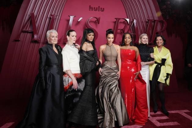 LOS ANGELES, CA - OCTOBER 16: Glenn Close, Sarah Paulson, Teyana Taylor, Kim Kardashian, Niecy Nash, Naomi Watts and Kris Jenner at the world premiere of Hulu s ˜All s Fair™ at the DGA theatre in Los Angeles, California on October 16, 2025. Copyright: xCrashx xMediaPunchx