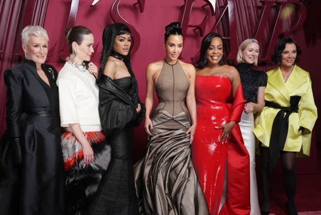 LOS ANGELES, CA - OCTOBER 16: Glenn Close, Sarah Paulson, Teyana Taylor, Kim Kardashian, Niecy Nash, Naomi Watts and Kris Jenner at the world premiere of Hulu s ˜All s Fair™ at the DGA theatre in Los Angeles, California on October 16, 2025. Copyright: xCrashx xMediaPunchx