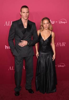 LOS ANGELES, CA - OCTOBER 16: Matthew Noszka and Inanna Sarkis at the world premiere of Hulu s ˜All s Fair™ at the DGA theatre in Los Angeles, California on October 16, 2025. Copyright: xCrashx xMediaPunchx