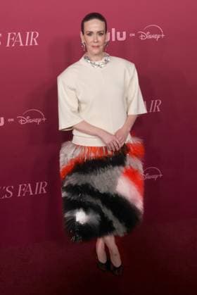 LOS ANGELES, CA - OCTOBER 16: Sarah Paulson at the world premiere of Hulu s ˜All s Fair™ at the DGA theatre in Los Angeles, California on October 16, 2025. Copyright: xCrashx xMediaPunchx