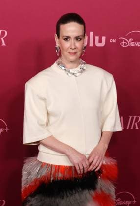 LOS ANGELES, CA - OCTOBER 16: Sarah Paulson at the world premiere of Hulu s ˜All s Fair™ at the DGA theatre in Los Angeles, California on October 16, 2025. Copyright: xCrashx xMediaPunchx