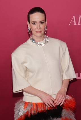 LOS ANGELES, CA - OCTOBER 16: Sarah Paulson at the world premiere of Hulu s ˜All s Fair™ at the DGA theatre in Los Angeles, California on October 16, 2025. Copyright: xCrashx xMediaPunchx