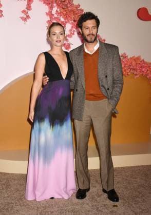 LOS ANGELES, CA - OCTOBER 16: Leighton Meester and Adam Brody at the Netflix Premiere of Nobody Wants This at The Egyptian Theatre on October 16, 2025 in Los Angeles, California. Copyright: xJeffreyxMayerx