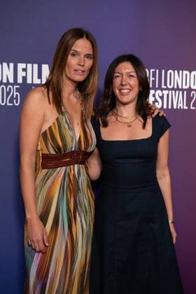 The BFI London Film Festival Gala of the UK premiere of WASTEMAN, taking place at VUE Leicester Square, London, UK on 16th October 2025. Sophia Gibber (R) at the BFI London Film Festival Gala of the UK premiere of WASTEMAN, taking place at VUE Leicester Square, London, UK on 16th October 2025., Credit:Oleksii Ovcharenko Avalon United Kingdom, London  Copyright: xOleksiixOvcharenkox xAvalonx 1046019681