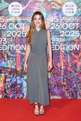 20th Edition of Rome Film Fest Red Carpet of the movie -Squali- Auditorium Conciliazione - Rome, Italy Ginevra Francesconi 20th Edition of Rome Film Fest Red Carpet of the movie -Squali- Auditorium Conciliazione - Rome, Italy 16th October 2025  Copyright: xMAXxMONTINGELLI SGPx