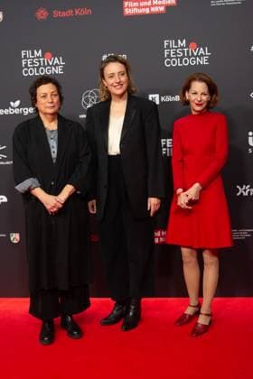 Red Carpet Before The Award Ceremony For Cologne Film Festival 2025 Maren Eggert, a German actress and a prize winner for the international actor award, Dr. Martina Richter, and Lisa Gotto pose for pictures on the red carpet before the award ceremony of the Cologne Film Festival 2025 at Film Palast in Cologne, Germany, on October 26, 2025. cologne Germany  Copyright: xYingxTangx originalFilename: tang-notitle251016_nprr4.jpg