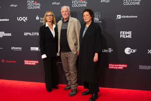 Red Carpet Before The Award Ceremony For Cologne Film Festival 2025 Werner Herzog, a Cologne Film Prize winner, Katharina Blum, and Dr. Martina Richter, director of the Cologne Film Festival, pose for pictures during the red carpet before the award ceremony of the Cologne Film Festival 2025 at Film Palast in Cologne, Germany, on October 26, 2025. cologne Germany  Copyright: xYingxTangx originalFilename: tang-notitle251016_npYtM.jpg