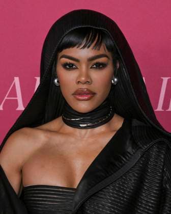 October 16, 2025, West Hollywood, California, USA: American singer, songwriter, actress, model, dancer, choreographer, and music video director TEYANA TAYLOR attends the World Premiere Of Hulu s All s Fair West Hollywood USA - ZUMAb173 20251016_aap_b173_029 Copyright: xBillyxBennightx