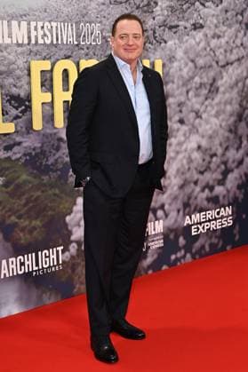 Brendan Fraser attends Rental Family Premiere during the BFI London Film Festival, at the Southbank Centre, Royal Festival Hall in London, England. UK. Thursday 16th October 2025 Copyright: xJamesxWarrenx LFF- RENTAL FAMILY-17