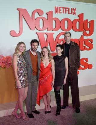 Nobody Wants This Season 2 Premiere - Los Angeles, USA LOS ANGELES, USA. October 16, 2025: Justine Lupe, Adam Brody, Kristen Bell, Jackie Tohn & Timothy Simons at the season 2 premiere for Nobody Wants This at the Egyptian Theatre. Los Angeles CA USA  Copyright: xPaulxSmith Featureflashx
