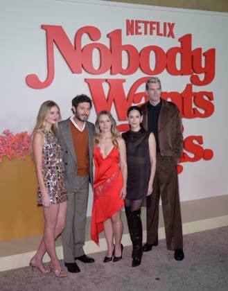 Nobody Wants This Season 2 Premiere - Los Angeles, USA LOS ANGELES, USA. October 16, 2025: Justine Lupe, Adam Brody, Kristen Bell, Jackie Tohn & Timothy Simons at the season 2 premiere for Nobody Wants This at the Egyptian Theatre. Los Angeles CA USA  Copyright: xPaulxSmith Featureflashx