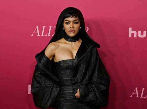 Cast member Teyana Taylor attends the world premiere of the Hulu original TV Series All s Fair at the DGA Theater in Los Angeles on Thursday, October 16, 2025. Storyline: Follows a successful divorce lawyer and the owner of an all-female law firm in Los Angeles.  LAP2025101612 JIMxRUYMEN