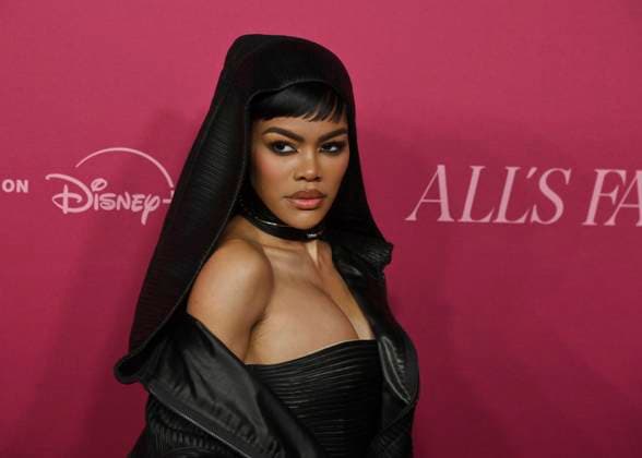 Cast member Teyana Taylor attends the world premiere of the Hulu original TV Series All s Fair at the DGA Theater in Los Angeles on Thursday, October 16, 2025. Storyline: Follows a successful divorce lawyer and the owner of an all-female law firm in Los Angeles.  LAP2025101613 JIMxRUYMEN
