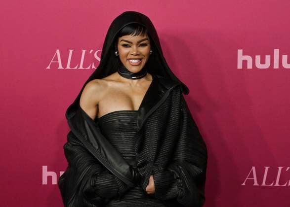 Cast member Teyana Taylor attends the world premiere of the Hulu original TV Series All s Fair at the DGA Theater in Los Angeles on Thursday, October 16, 2025. Storyline: Follows a successful divorce lawyer and the owner of an all-female law firm in Los Angeles.  LAP2025101617 JIMxRUYMEN